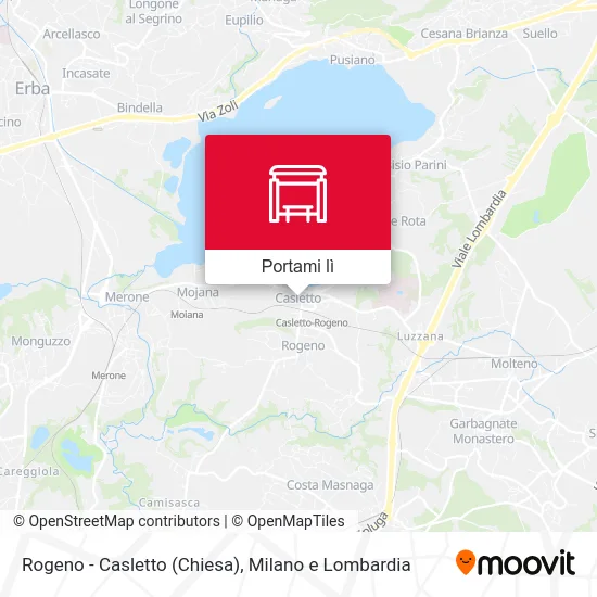 Mappa Rogeno - Casletto (Chiesa)