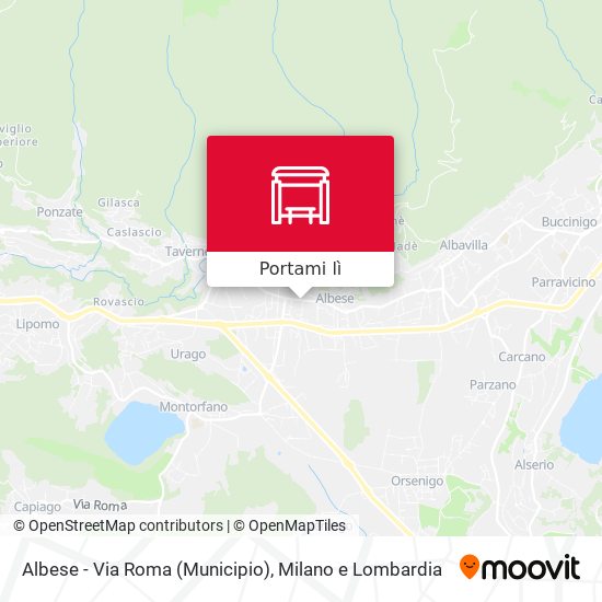 Mappa Albese - Via Roma (Municipio)