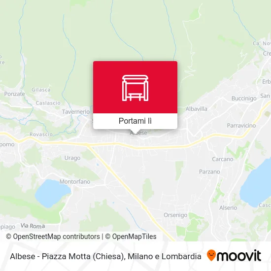 Mappa Albese - Piazza Motta (Chiesa)