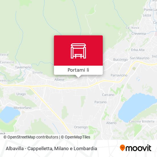 Mappa Albavilla - Cappelletta