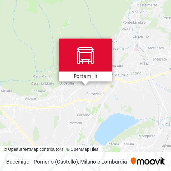 Mappa Buccinigo - Pomerio (Castello)