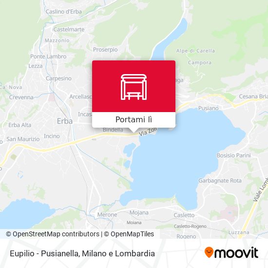 Mappa Eupilio - Pusianella