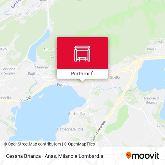 Mappa Cesana Brianza - Anas
