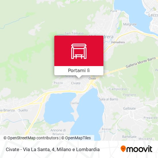 Mappa Civate - Via La Santa, 4