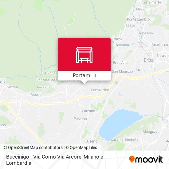 Mappa Buccinigo - Via Como Via Arcore
