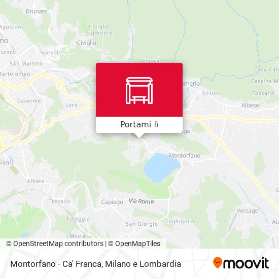 Mappa Montorfano - Ca' Franca