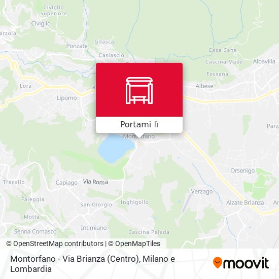 Mappa Montorfano - Via Brianza (Centro)