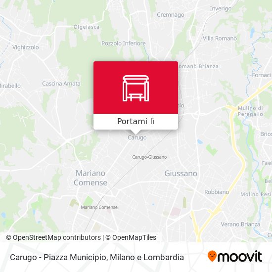 Mappa Carugo - Piazza Municipio