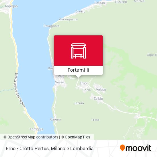 Mappa Erno - Crotto Pertus