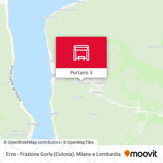 Mappa Erno - Frazione Gorla (Colonia)