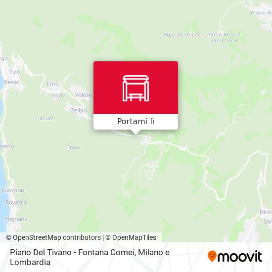 Mappa Piano Del Tivano - Fontana Comei