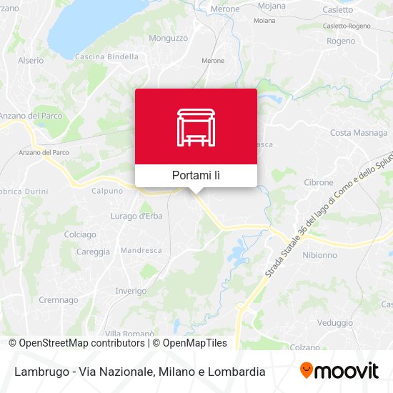 Mappa Lambrugo - Via Nazionale