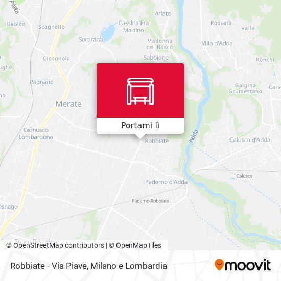 Mappa Robbiate - Via Piave