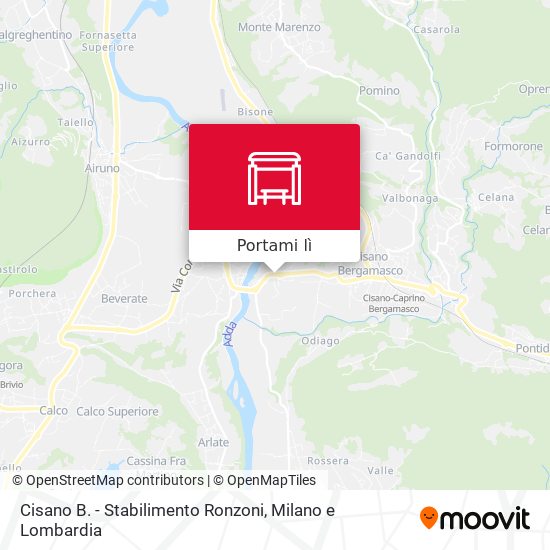 Mappa Cisano B. - Stabilimento Ronzoni