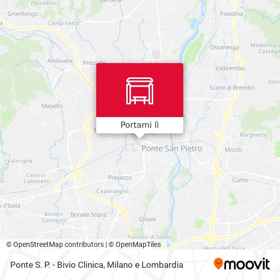 Mappa Ponte S. P. - Bivio Clinica