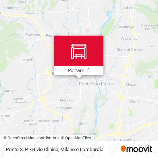 Mappa Ponte S. P. - Bivio Clinica