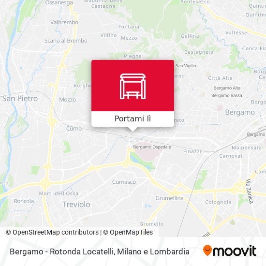 Mappa Bergamo - Rotonda Locatelli