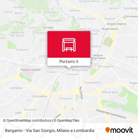 Mappa Bergamo - Via San Giorgio