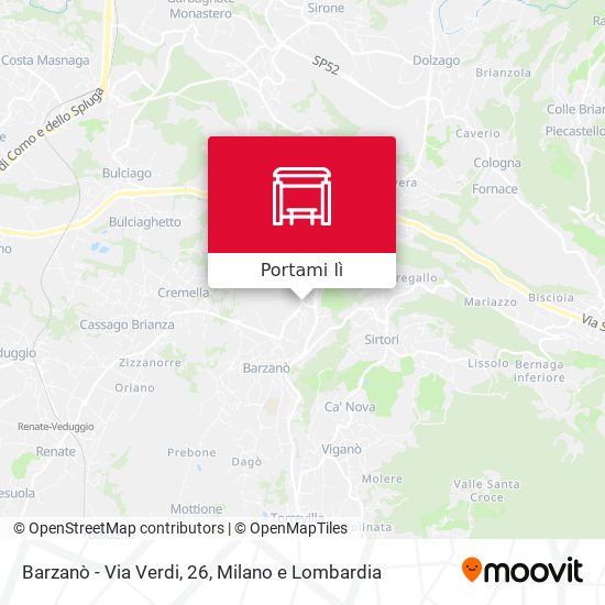 Mappa Barzanò - Via Verdi, 26
