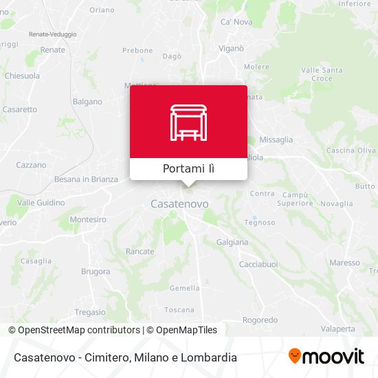 Mappa Casatenovo - Cimitero