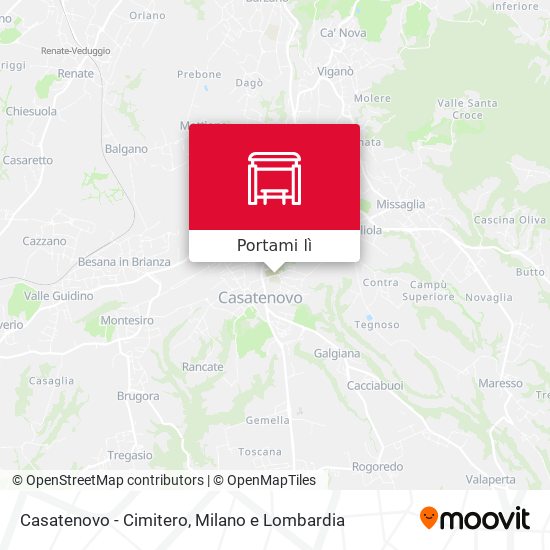 Mappa Casatenovo - Cimitero