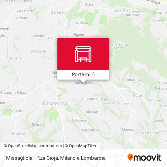 Mappa Missagliola - P.za Cioja