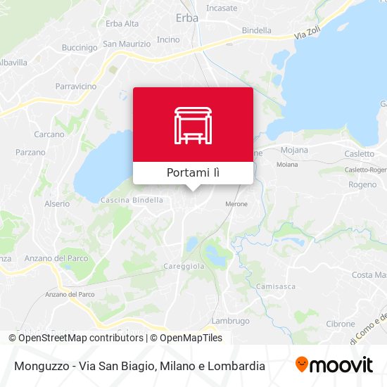 Mappa Monguzzo - Via San Biagio