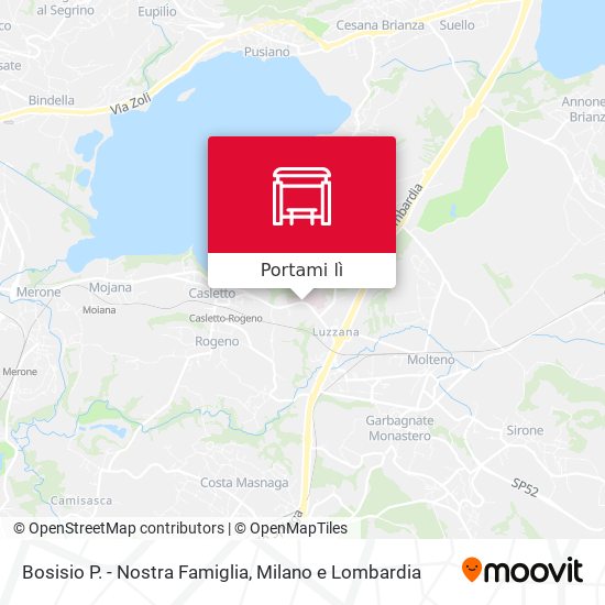 Mappa Bosisio P. - Nostra Famiglia