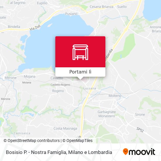 Mappa Bosisio P. - Nostra Famiglia