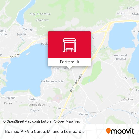 Mappa Bosisio P. - Via Cercè