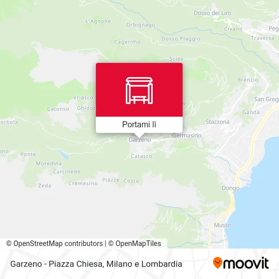 Mappa Garzeno - Piazza Chiesa