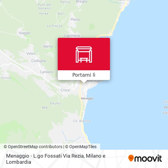 Mappa Menaggio - L.go Fossati Via Rezia