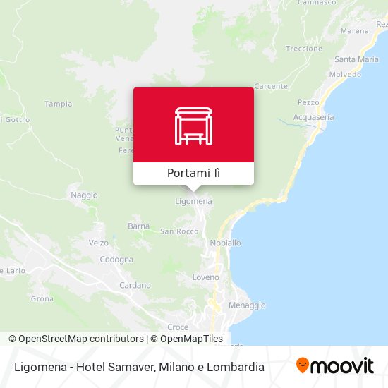 Mappa Ligomena - Hotel Samaver