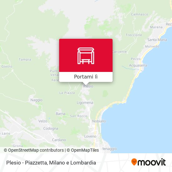Mappa Plesio - Piazzetta