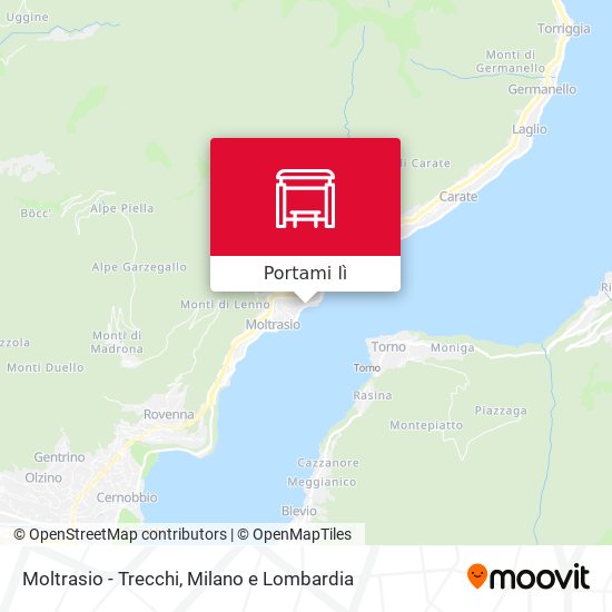 Mappa Moltrasio - Trecchi