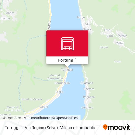 Mappa Torriggia - Via Regina (Selve)