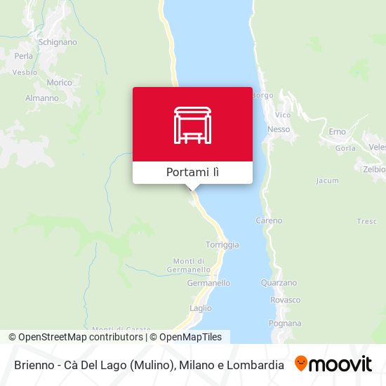 Mappa Brienno - Cà Del Lago (Mulino)