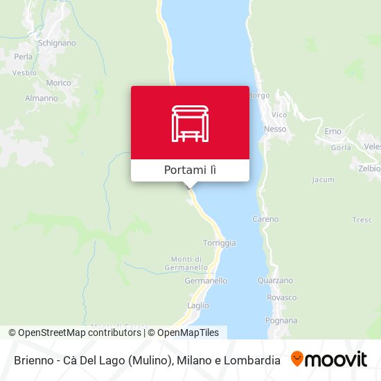 Mappa Brienno - Cà Del Lago (Mulino)