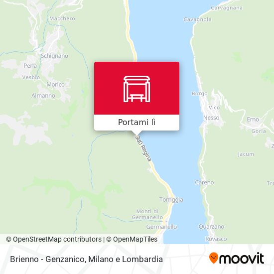 Mappa Brienno - Genzanico