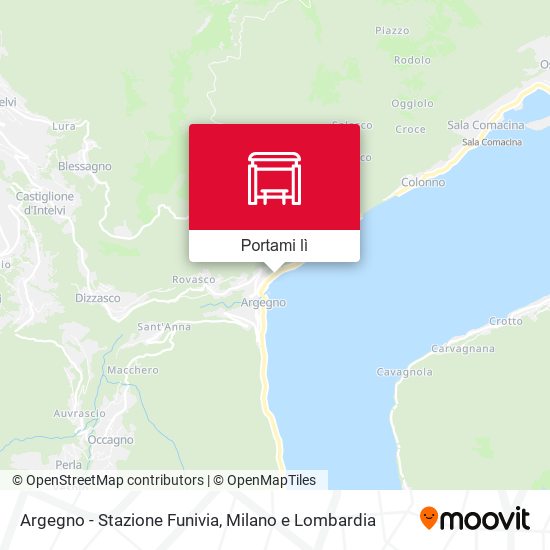 Mappa Argegno - Stazione Funivia