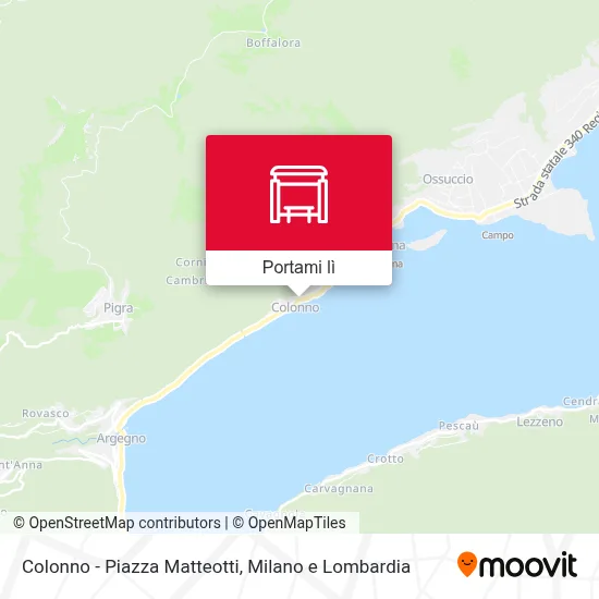 Mappa Colonno - Piazza Matteotti