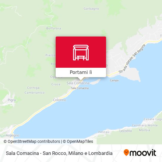 Mappa Sala Comacina - San Rocco
