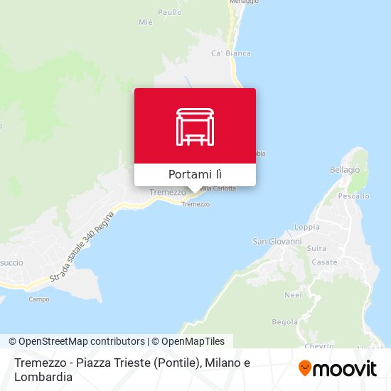 Mappa Tremezzo - Piazza Trieste (Pontile)