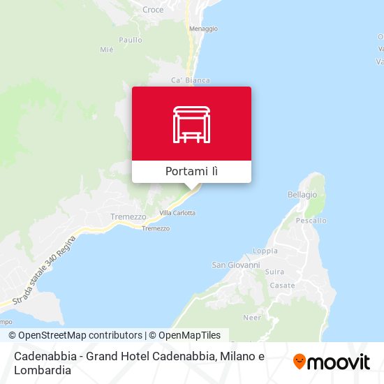 Mappa Cadenabbia - Grand Hotel Cadenabbia