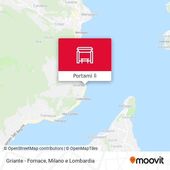 Mappa Griante - Fornace