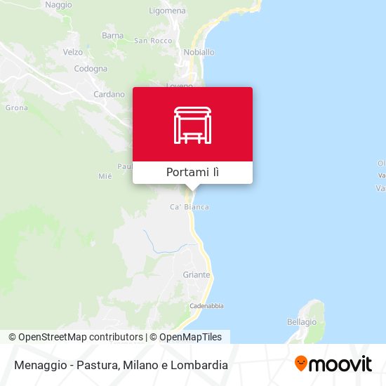 Mappa Menaggio - Pastura