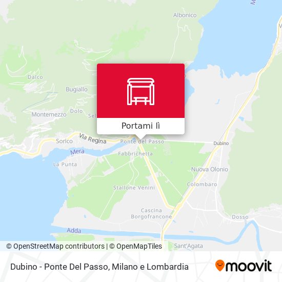 Mappa Dubino - Ponte Del Passo