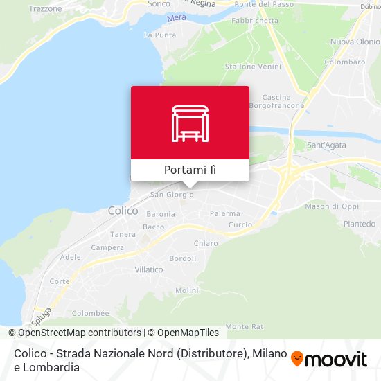 Mappa Colico - Strada Nazionale Nord (Distributore)