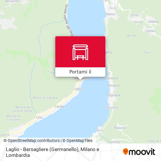 Mappa Laglio - Bersagliere (Germanello)
