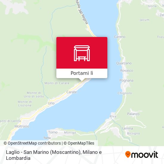 Mappa Laglio - San Marino (Moscantino)